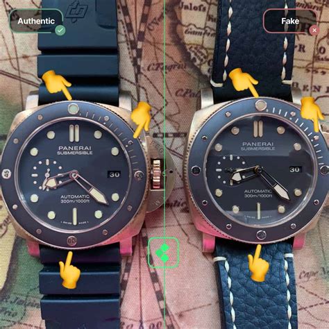 panerai rubber strap real vs fake|authenticity of panerai watch.